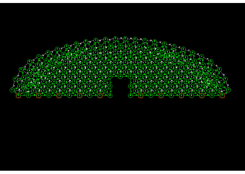 永安锡林浩特91跨，1000米长干煤棚网架设计